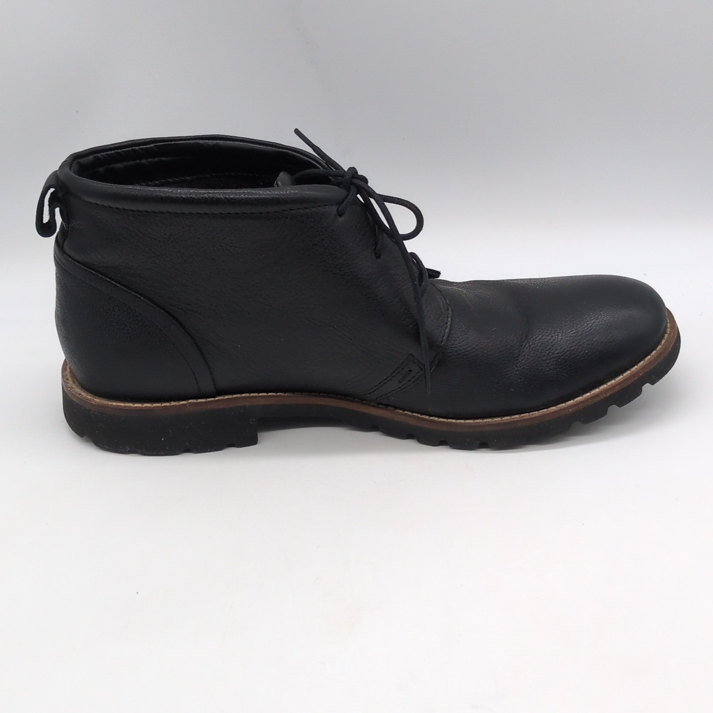 Rockport Shoes Mens Adiprene Black 9.5 Leather Chukka Boots Shock Absorbing