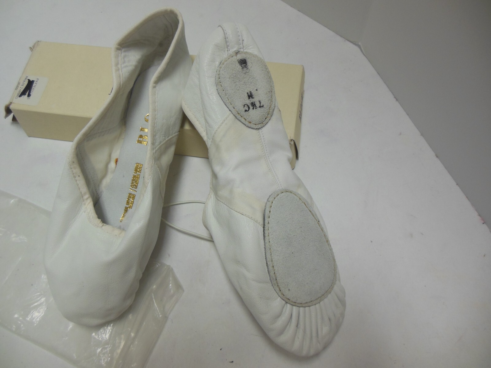 Men’s Leather Canvas ballet shoes Bloch Prolite 2 White Split Sole SO203M
