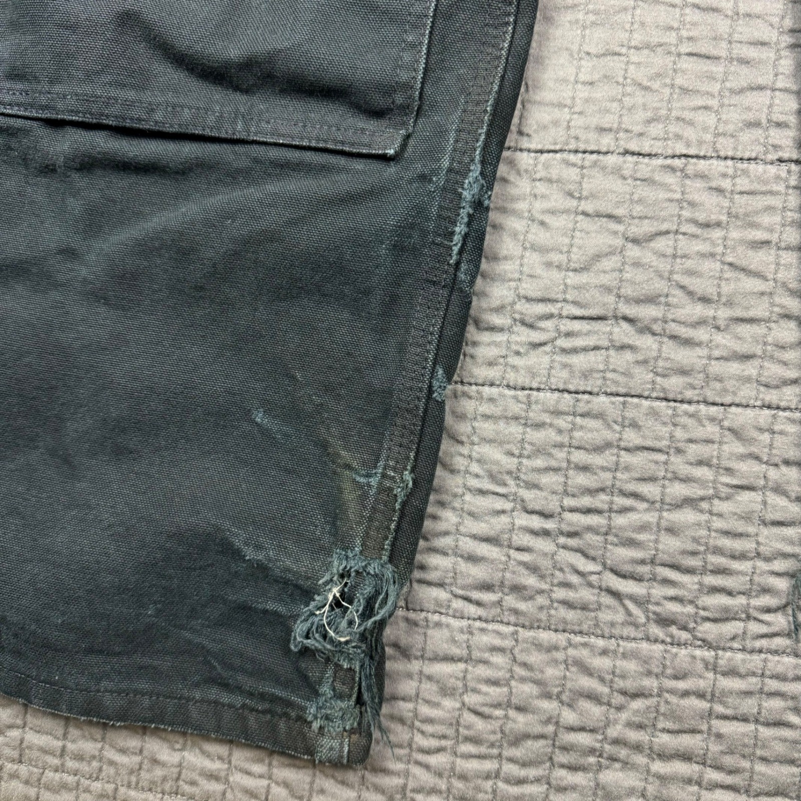 Carhartt Double Knee Pants Men 36×30 (33×29) Black B01 BLK Loose Fit Union Made