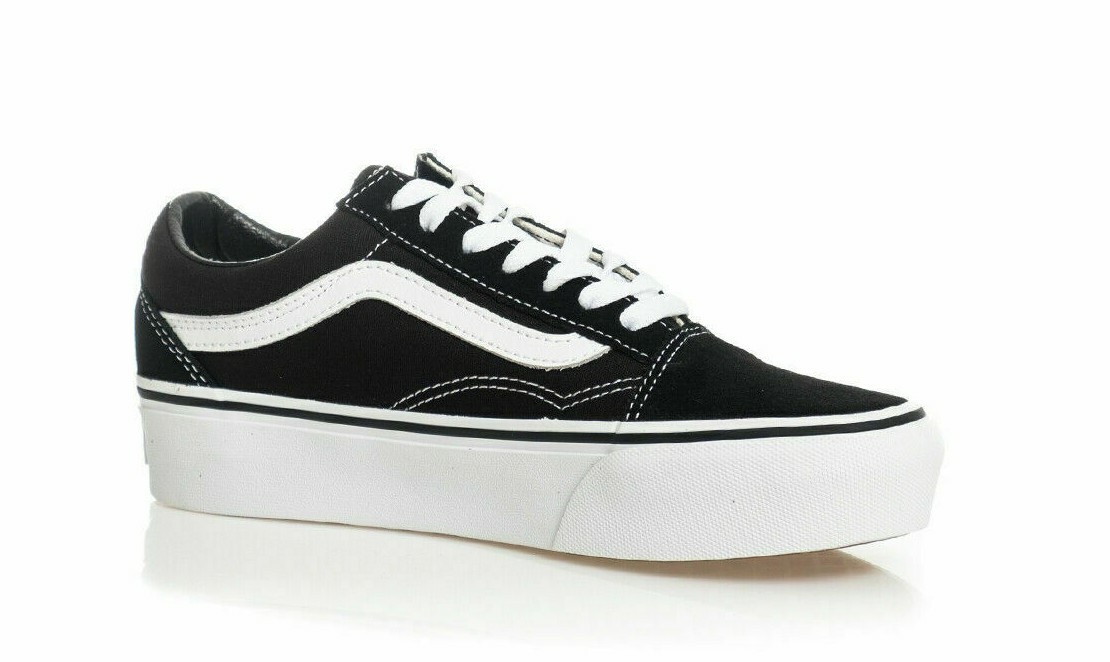 VANS Old Skool Plat unisex Classics black/ white Men’s Size 7.0 /women’s 8.5