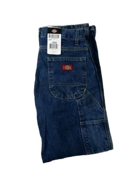 Dickies Relaxed Fit Carpenter Jeans 30×30 Stone Washed Indigo