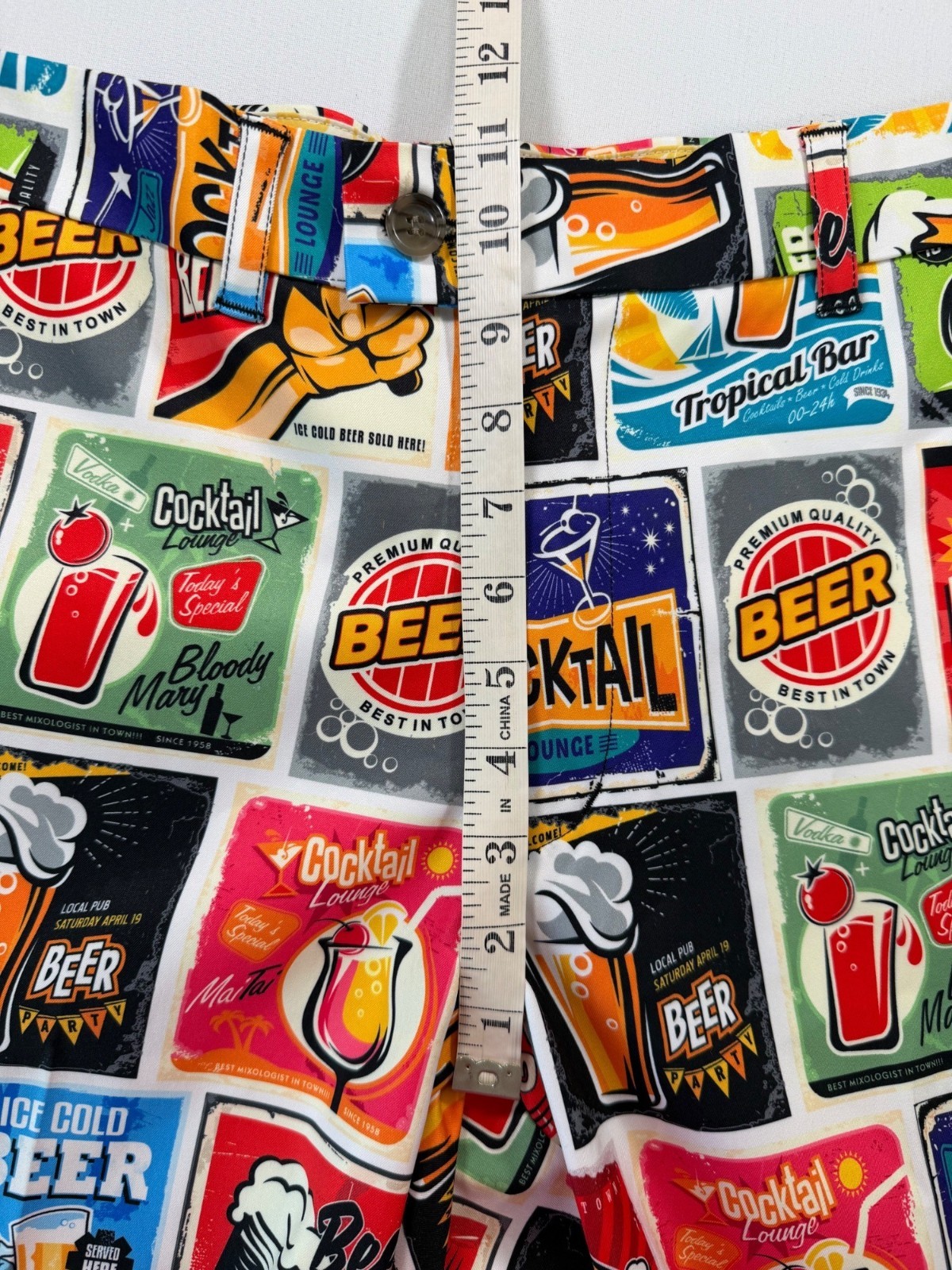 Loudmouth Golf Beer & Cocktail Lounge Heritage Golf Shorts in Multicolor Size 34