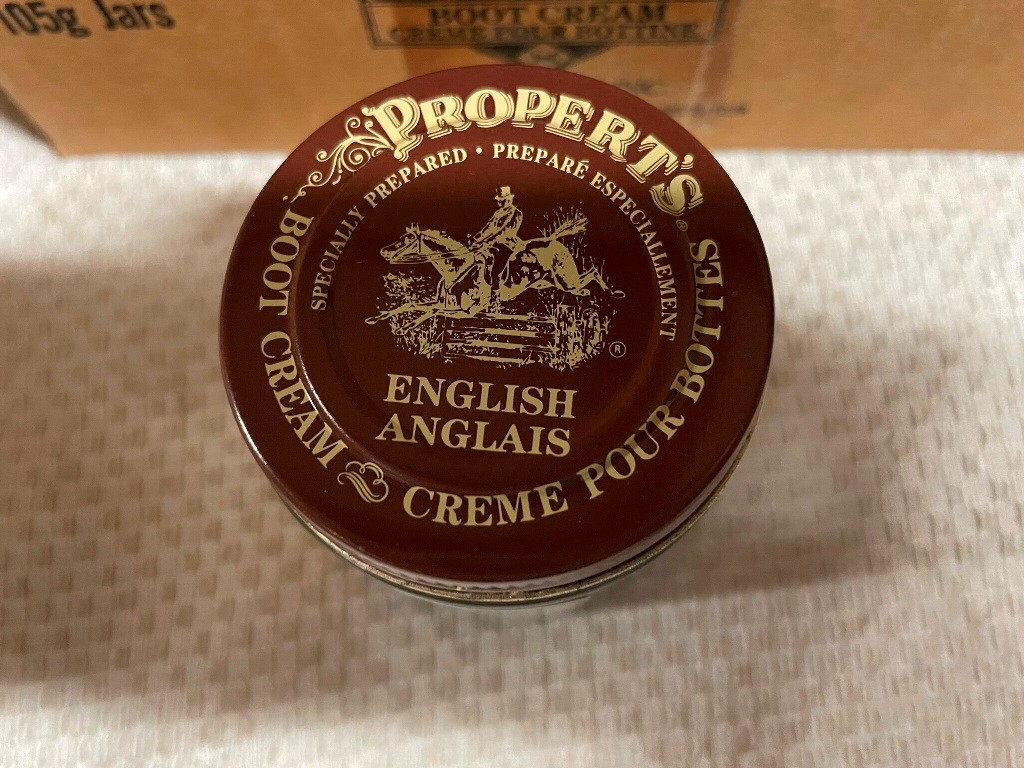 Propert’s English Boot Cream Leather Boot Care 3.7 oz Glass Jar – Several colors