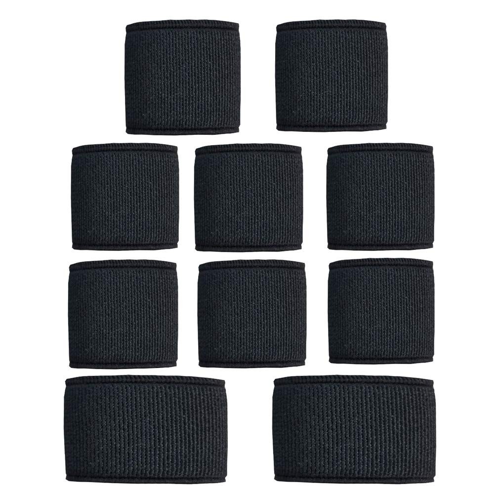 Black Tactical Belt Loops 1″ 1.5″ Wide 10 Pack Elastic Belt Keepers for