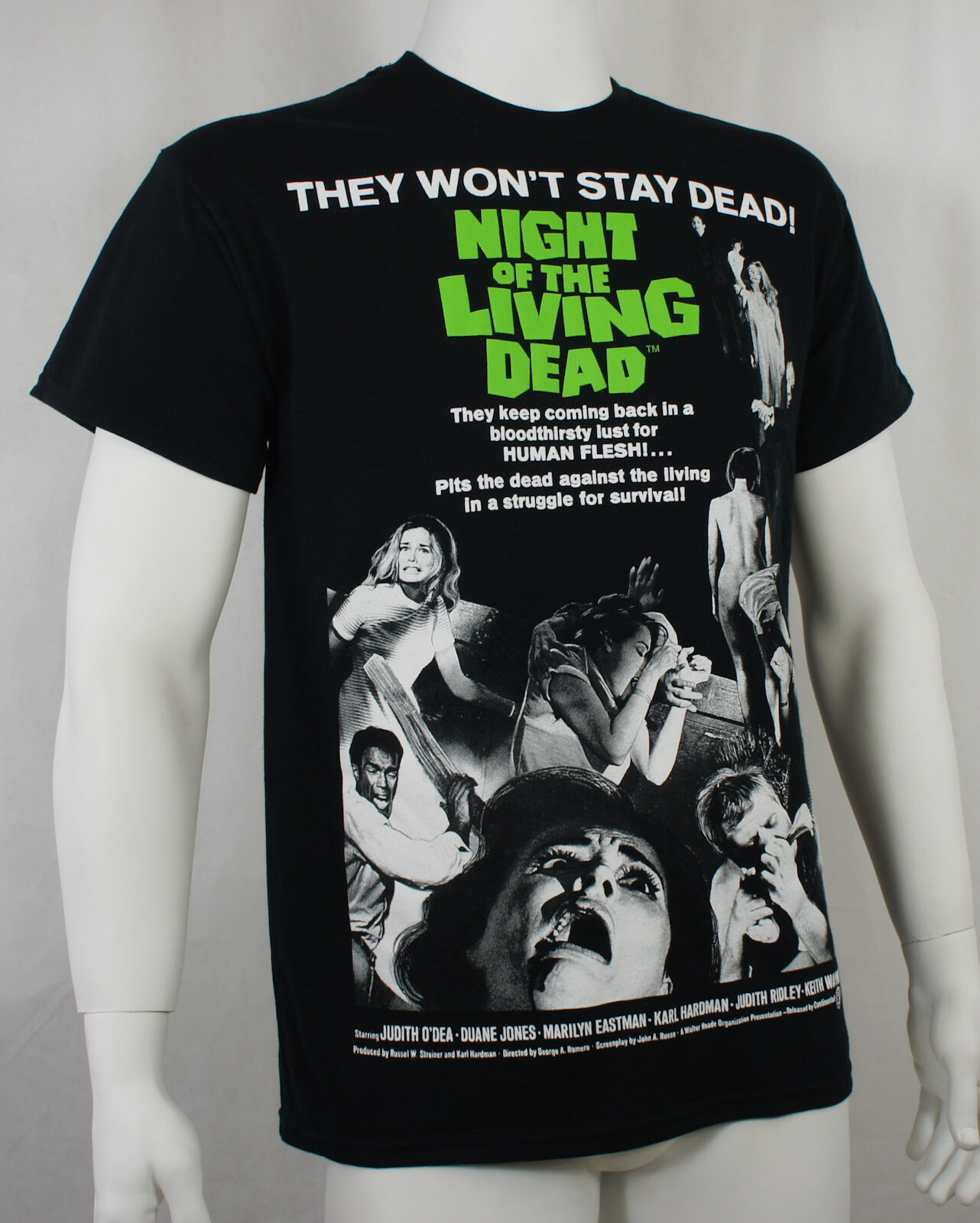 Authentic Romero’s Night Of the Living Dead Movie Poster T-Shirt S M L XL 2XL