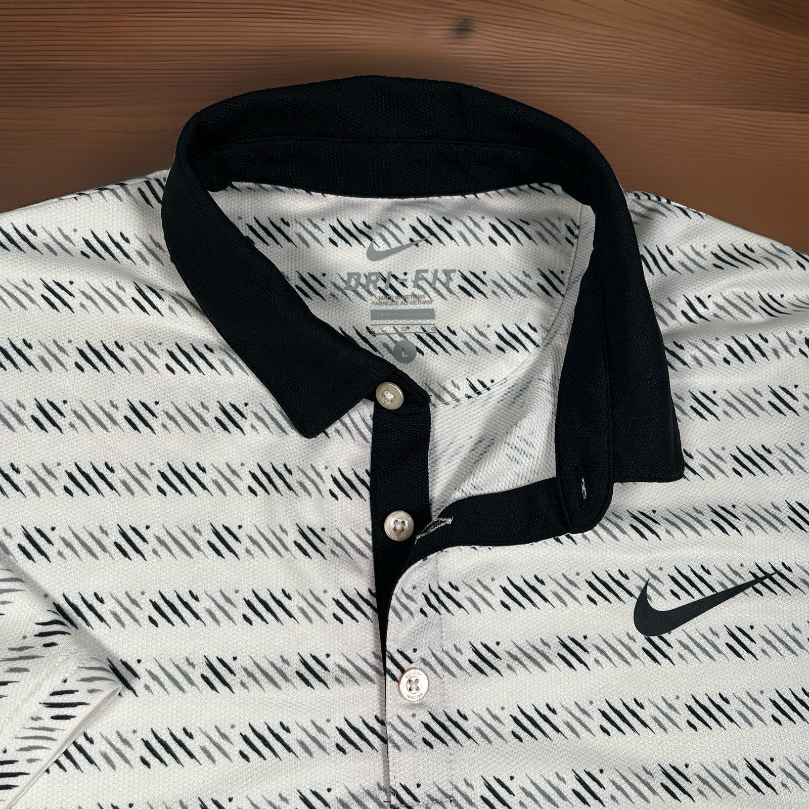 Nike Court Dri-Fit Advantage Men’s Large Tennis Polo Modern Dash Print