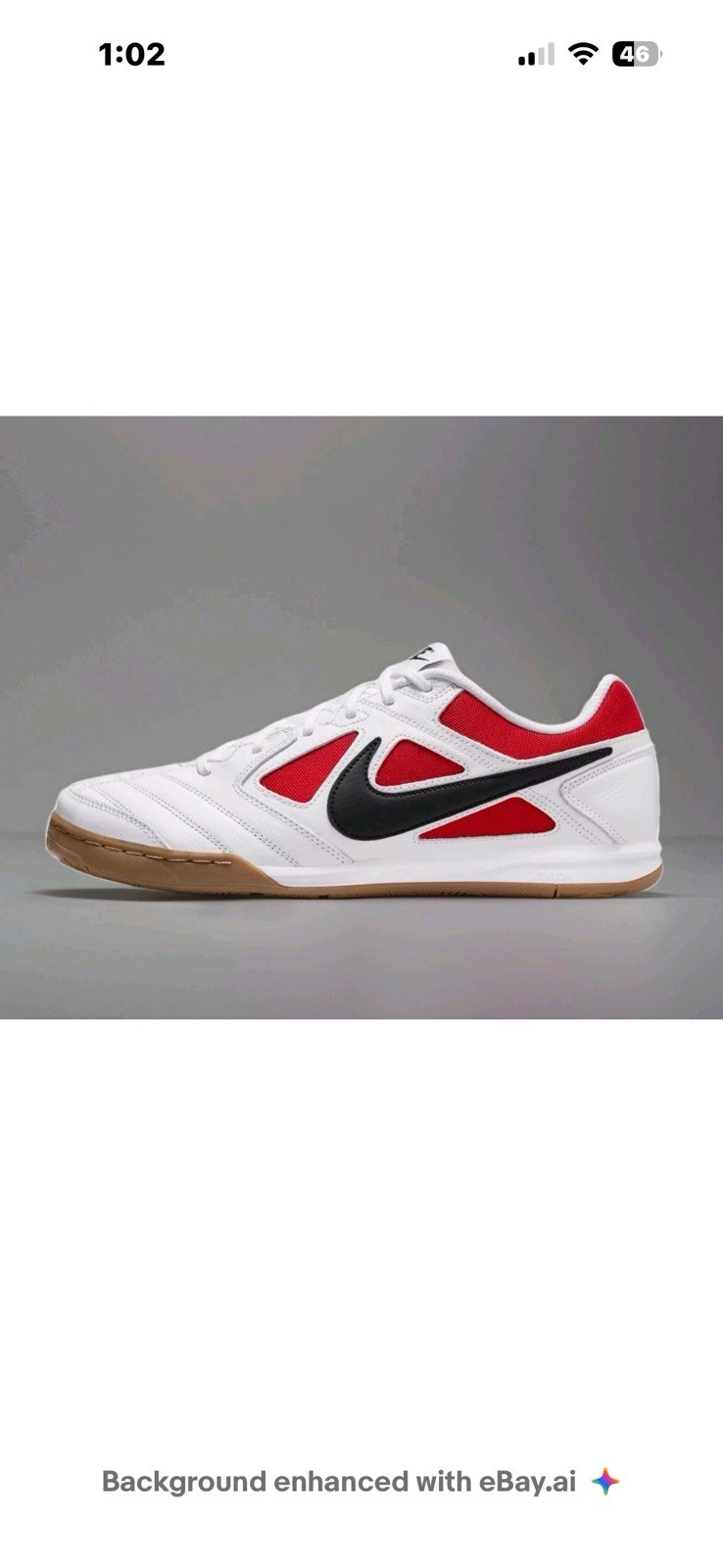 NEW Men’s (CHOOSE SZ) NIKE Gato Shoes IB8509-100 WHITE / BLACK / GYM RED CHICAGO