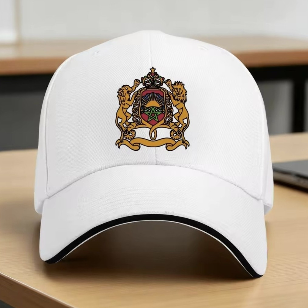 Moroccan Royal Crest Baseball Cap, Morocco Hat, Moroccan Heritage Cap Adjustable