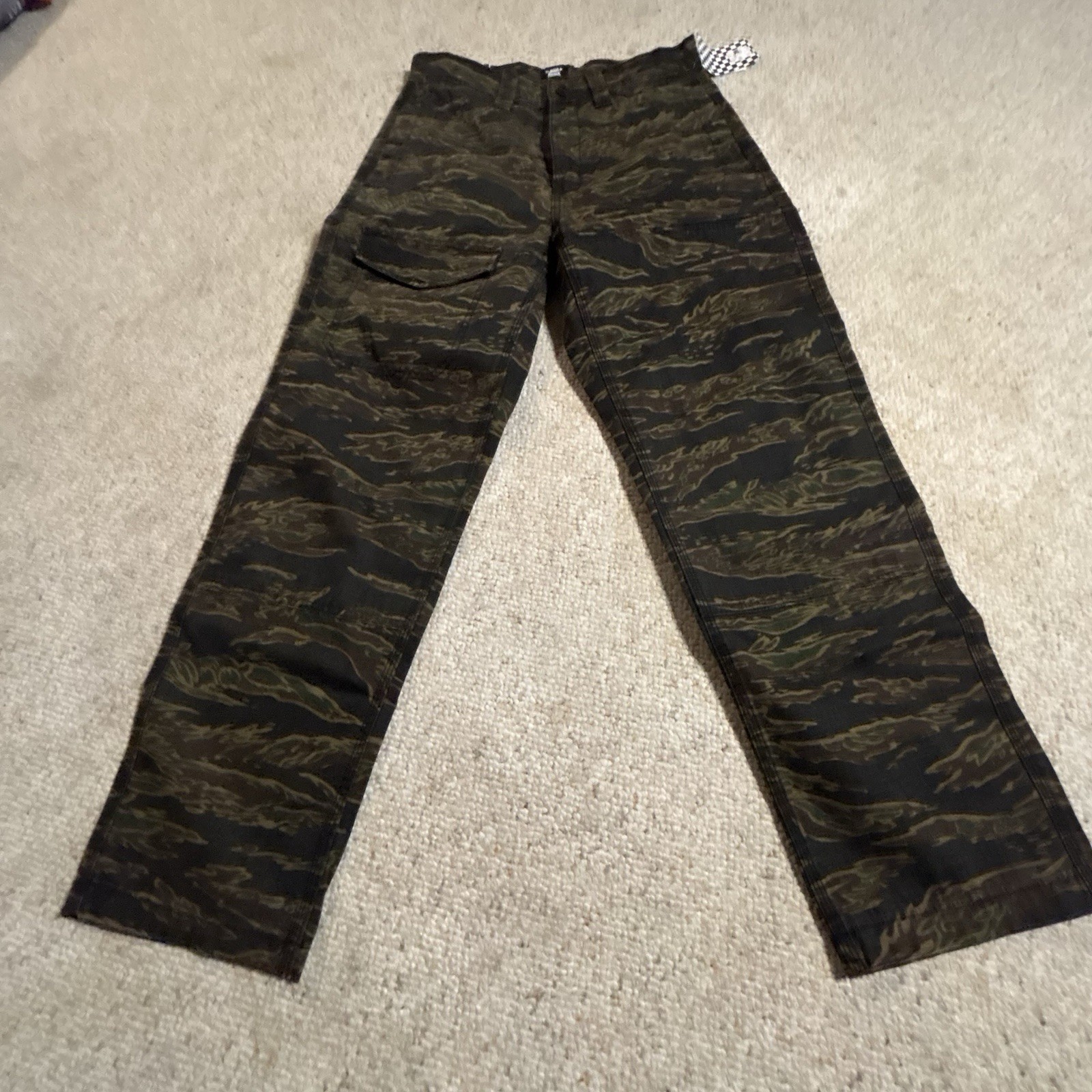 Vans Atiba Loose Fit Green Cargo Canvas Skate Pants Men’s Size 29X30