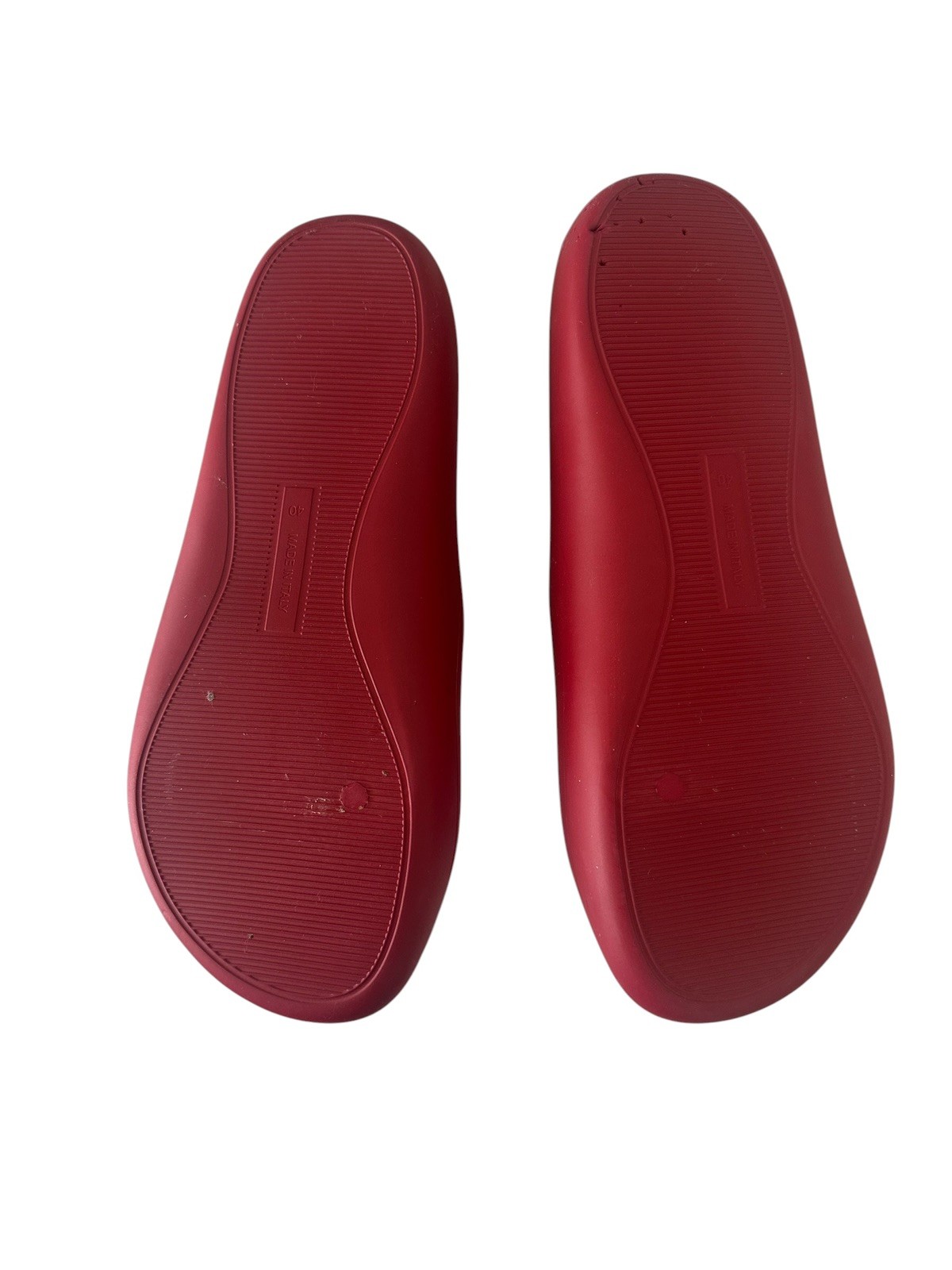 The Row AMA Slide Sandals – Red Rubber Slides – EU 40 / US 9 – Made in Italy