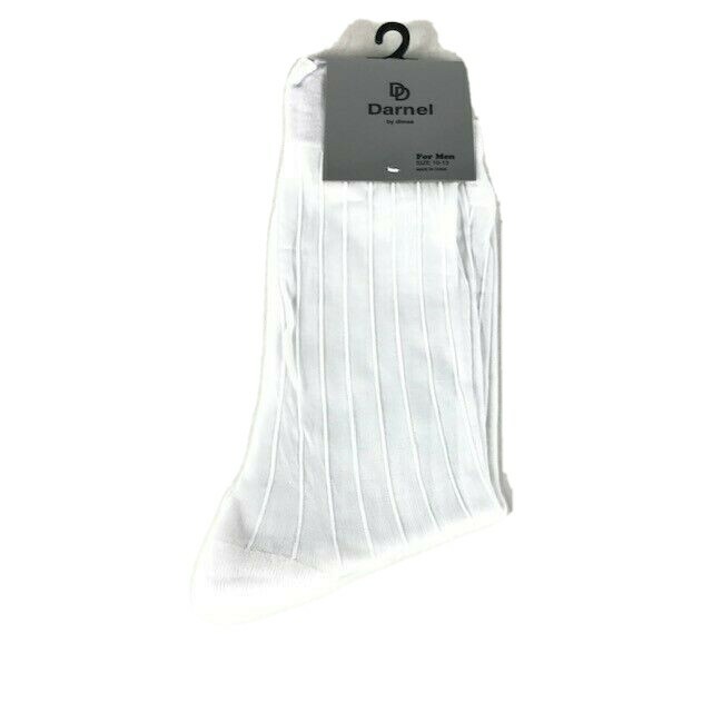 Darnel Men’s Sheer Dress Socks Assorted Colors 100% Nylon Mid Calf Size 10-13