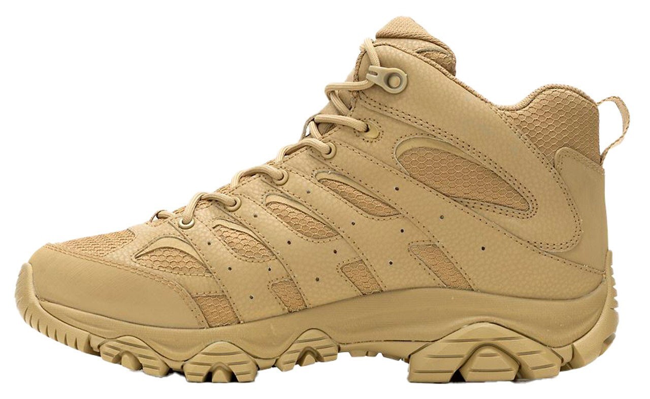 Merrell Men’s Moab 3 Mid Tactical Waterproof Coyote Boot