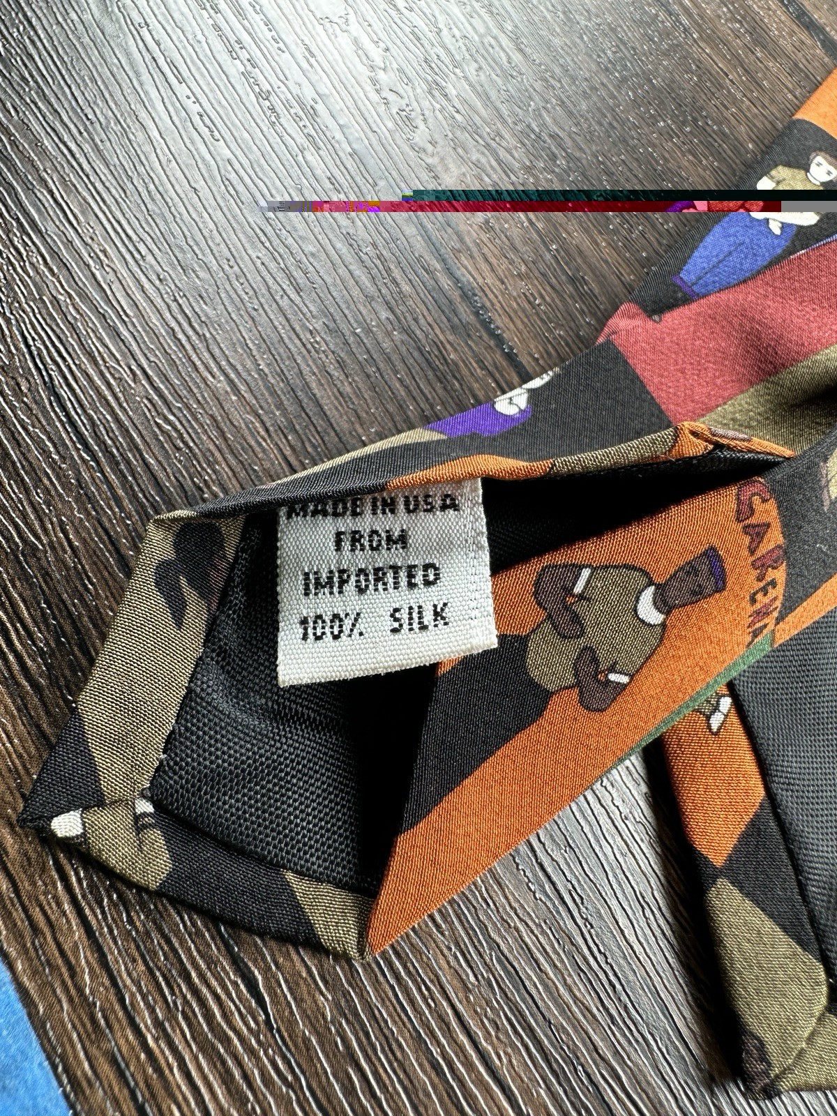 Vicky Davis Macarena 1996 Vintage Tie, 100% Silk, Multi color