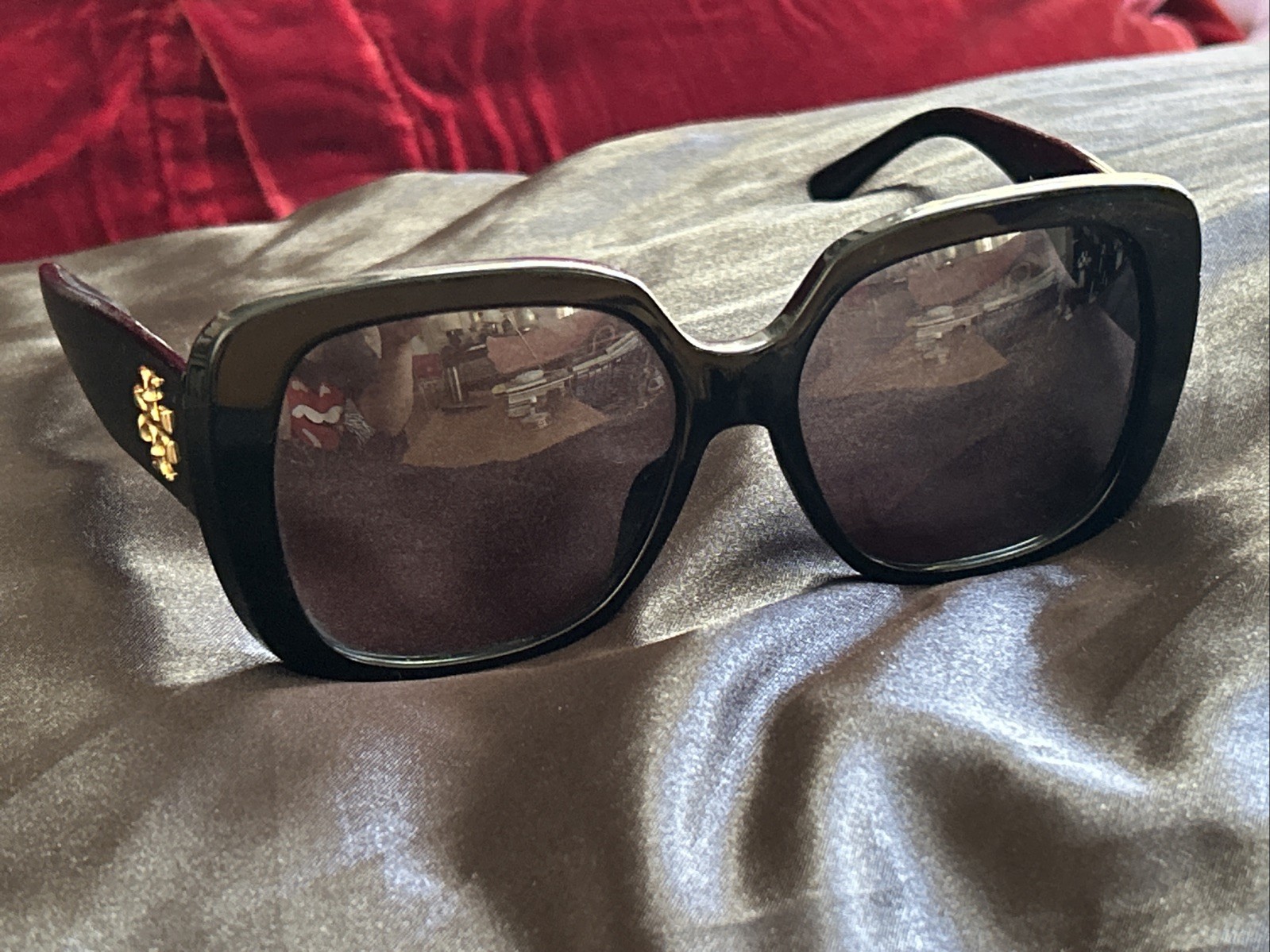 Tory Burch Black Sunglasses TY 7112UM 57[]16 140 3N *See Description