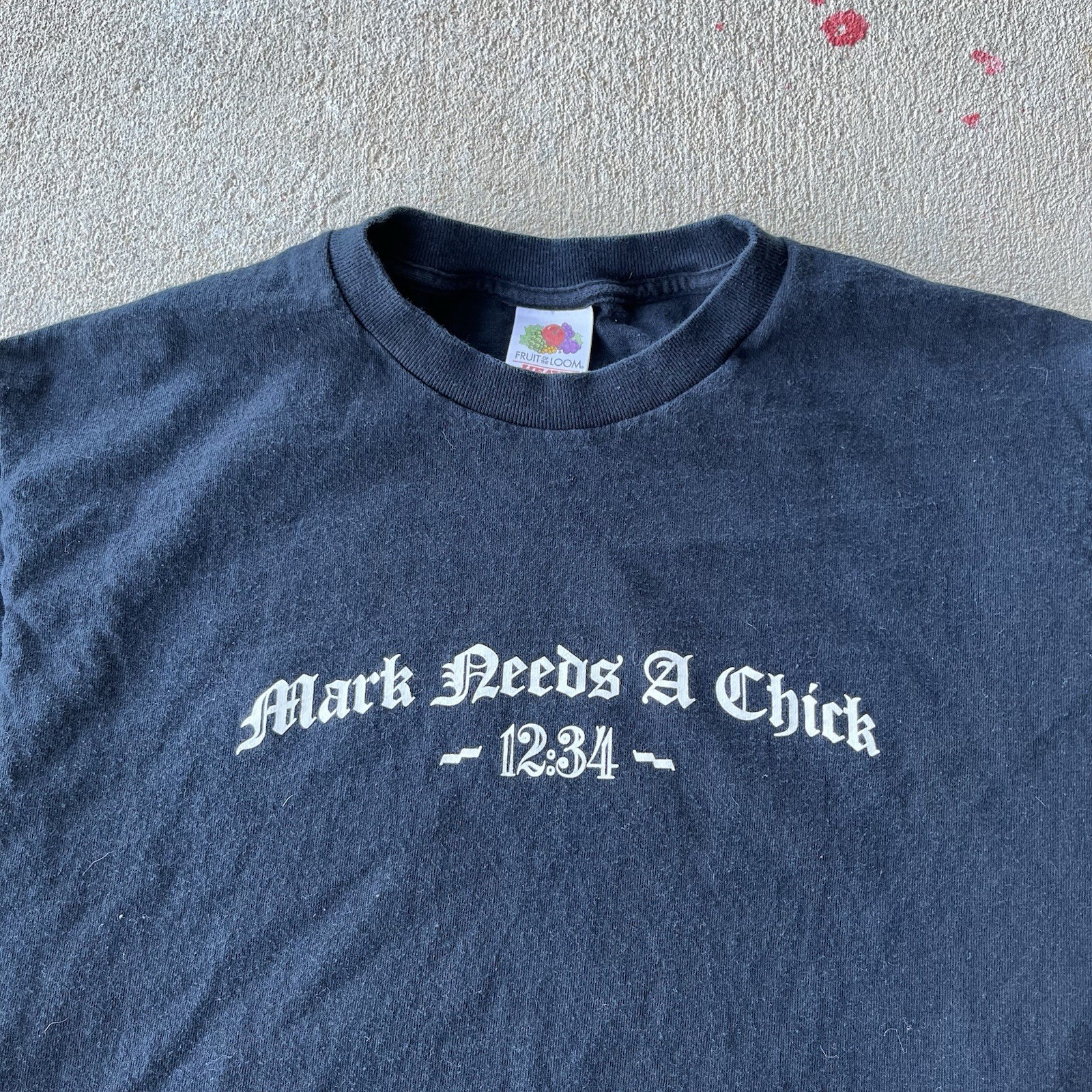 Mark Needs A Chick Houston Local Punk Band T Shirt Adult Size Medium