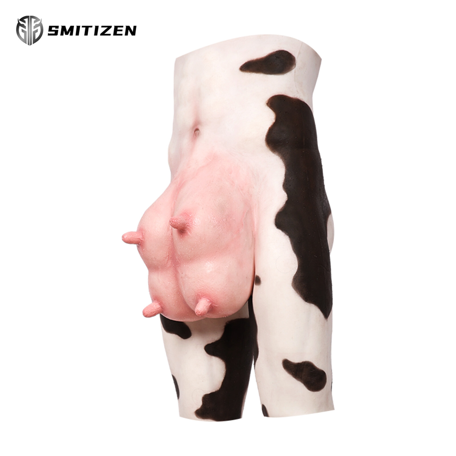 Smitizen Silicone Black-and-white Spots Cow Udders Fetish BDSM Cosplay Costumes