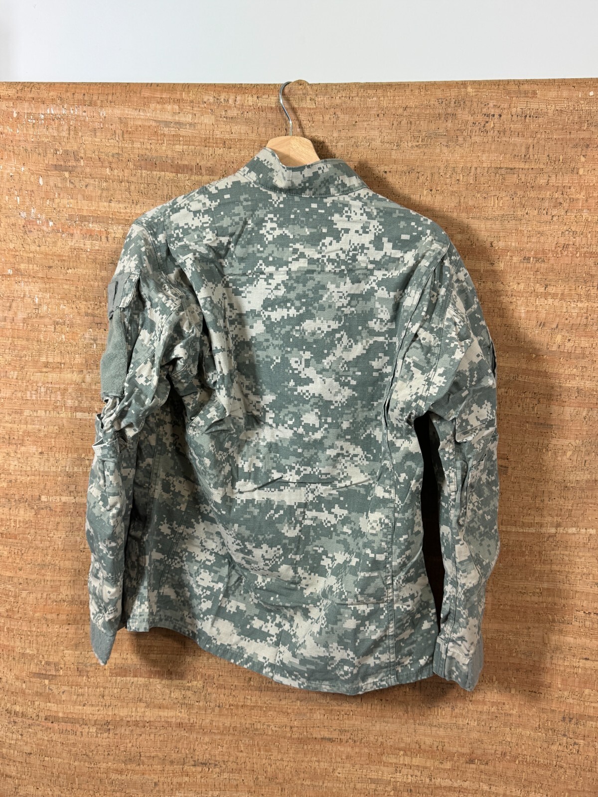 US Army Jacket Mens Small Green Digi Camo Full Zip Military Utility Combat