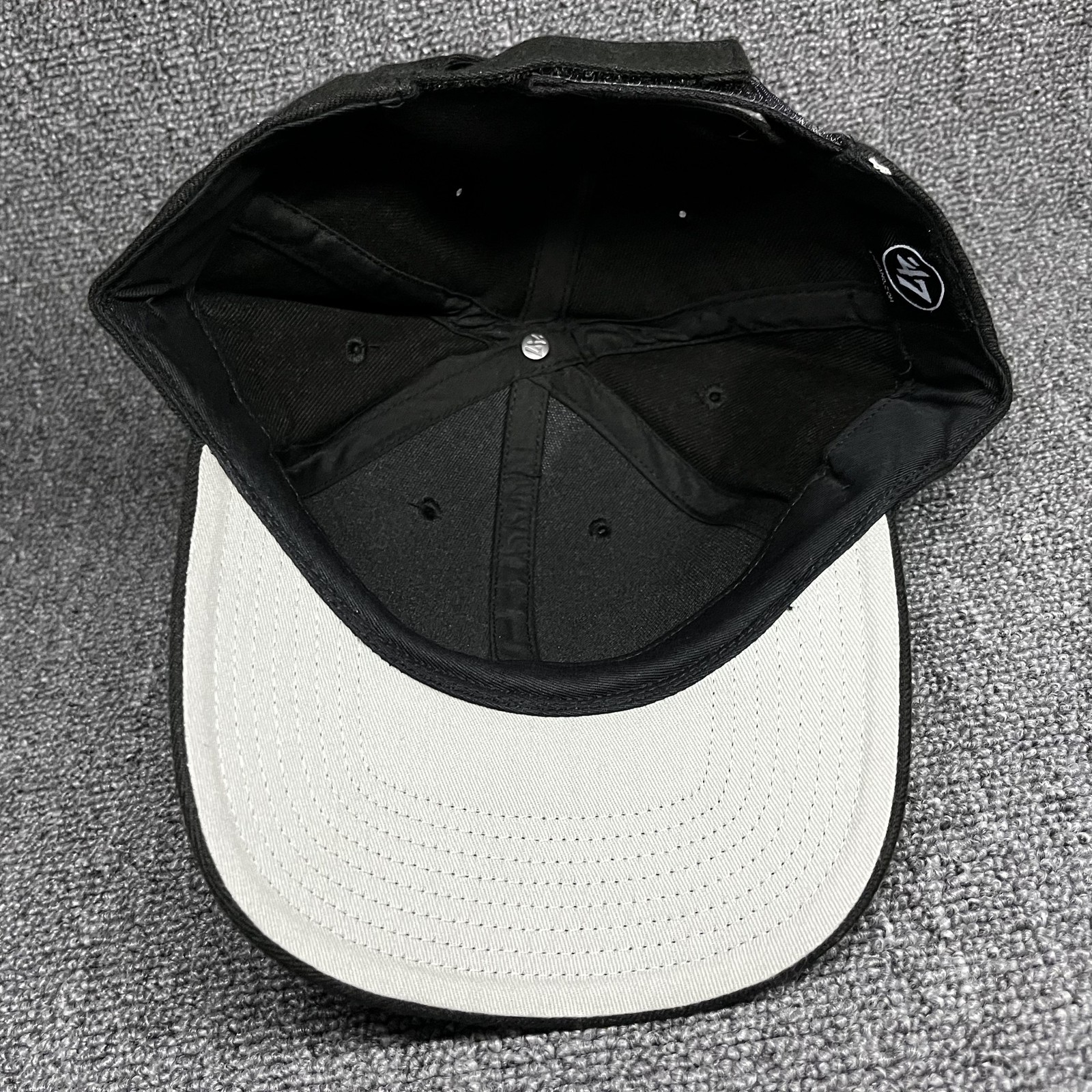 ’47 Brand Blank Dad Hat Strapback Black Curved Brim Cap Unknown