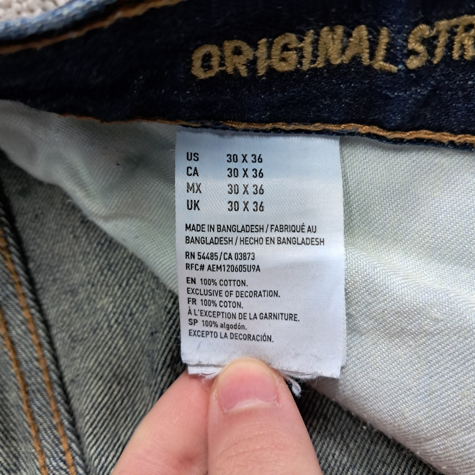 American Eagle Outfitters Women’s Original Straight Jeans Blue 30×36
