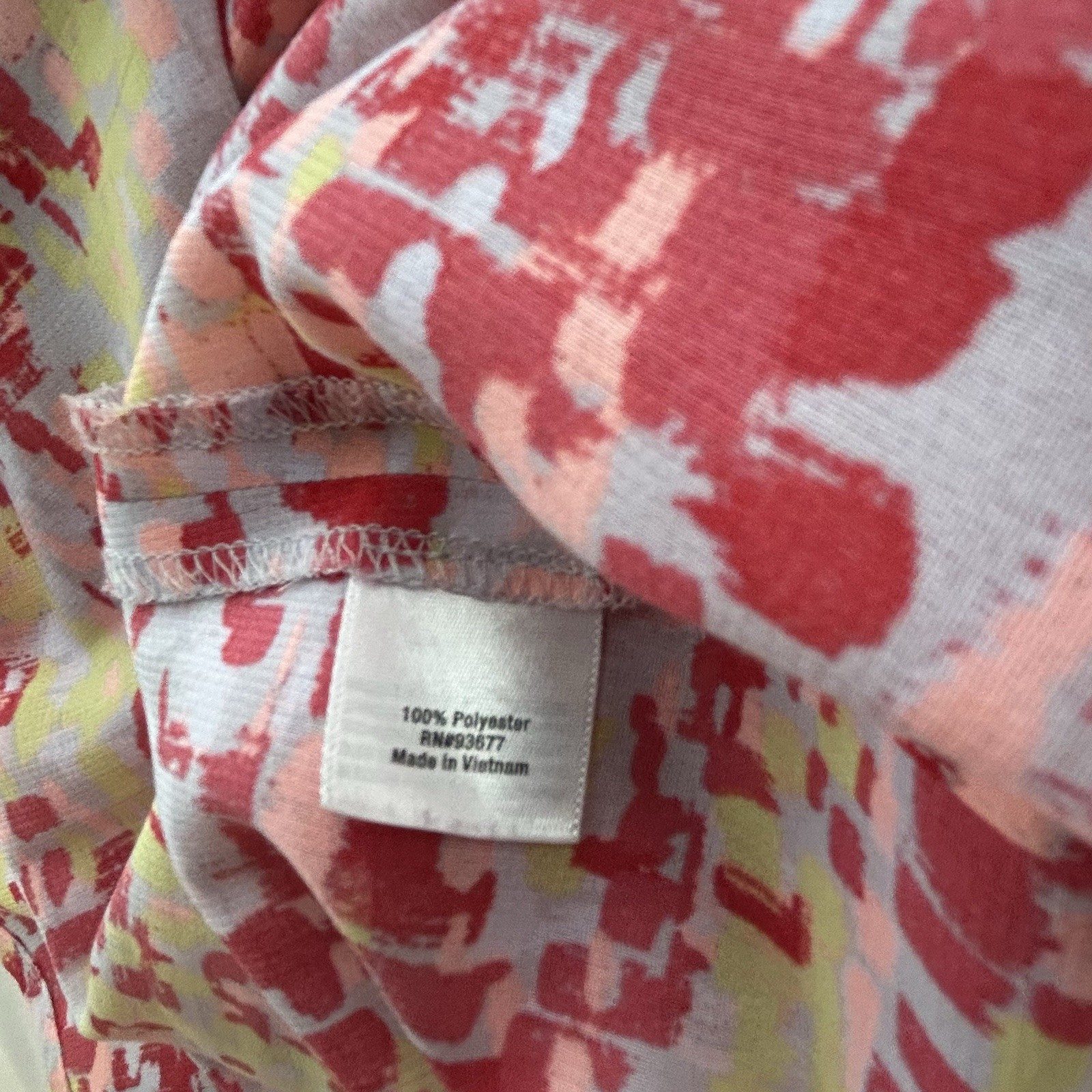 A.N.A Sleeveless Semi-Sheer Multi-Colored Blouse Sz S