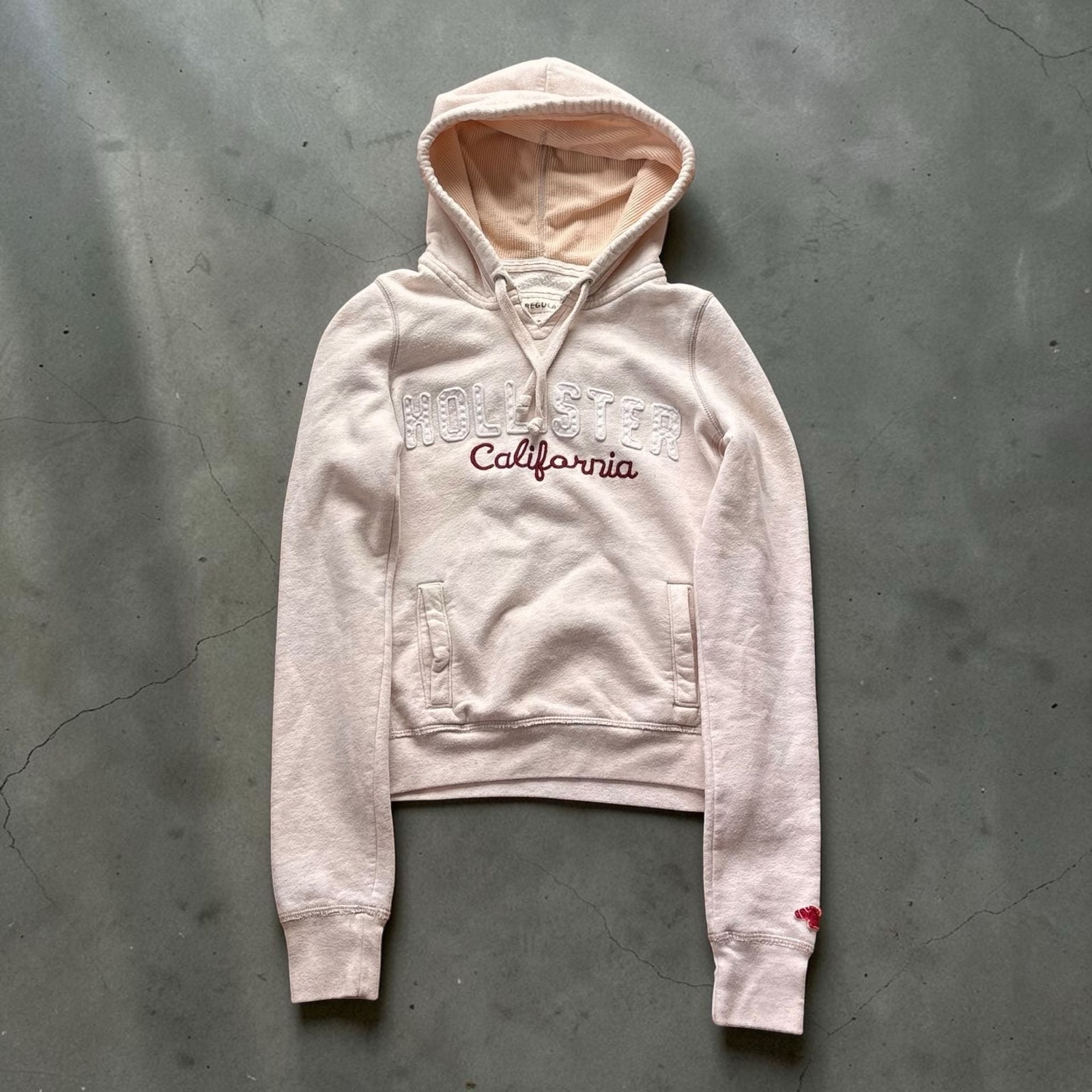 Hollister California Embroidered Logo Pullover Hoodie