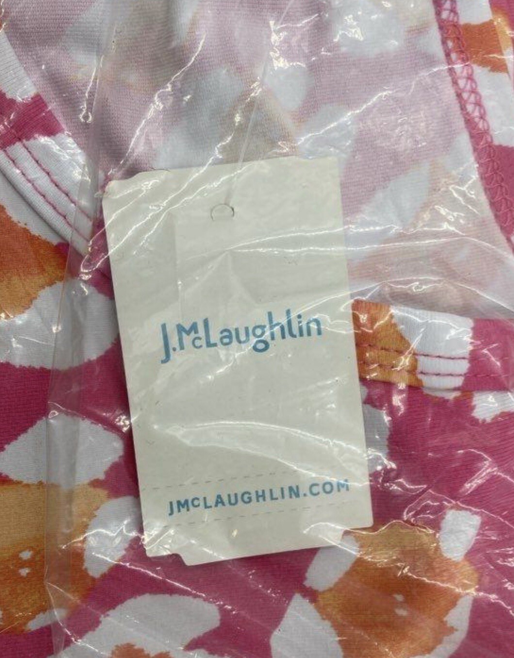 NWT $148 J. McLaughlin Pink Cap Signature Shirt Women LG Cool Wick Fabric Nylon