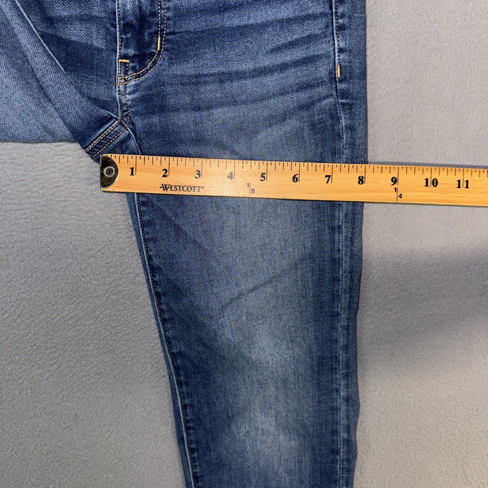 American Eagle Jeans Womens 0 Long Blue Jegging Ankle Stretch Distressed Denim