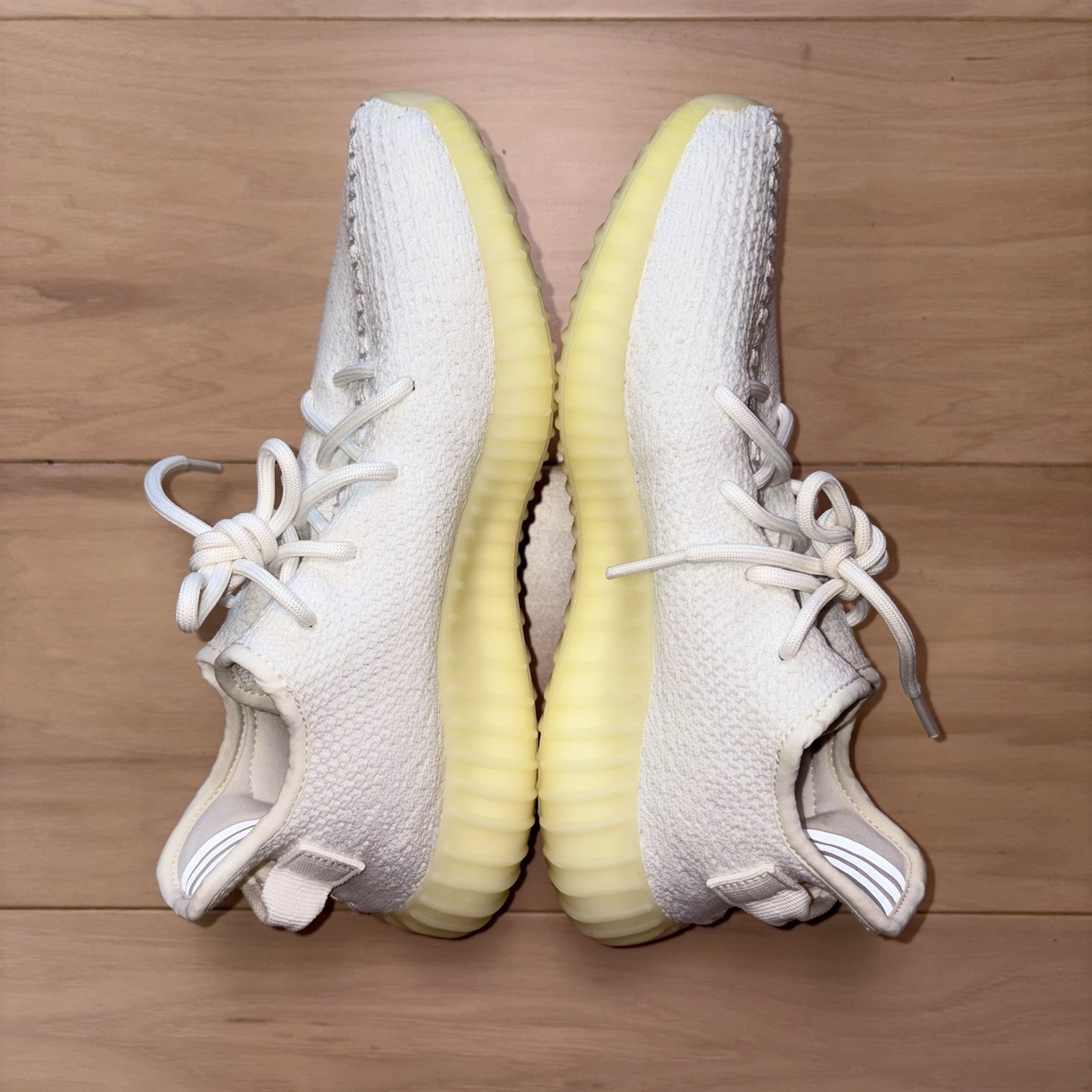 Adidas Yeezy Boost 350 V2 Butter Cream White Mens Size 8 Sneakers