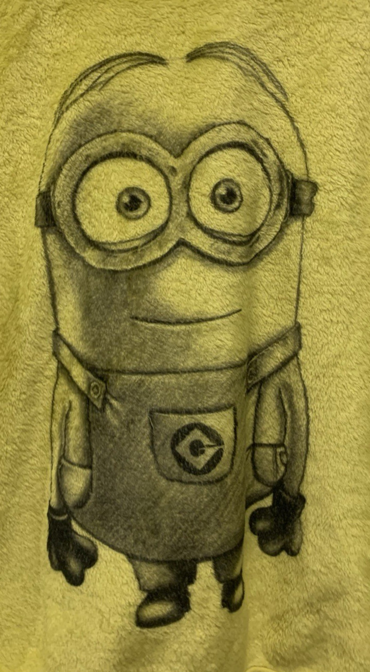 Despicable Me Minions Fuzzy Fleece Pullover Bright Yellow Junior’s Large (11-13)