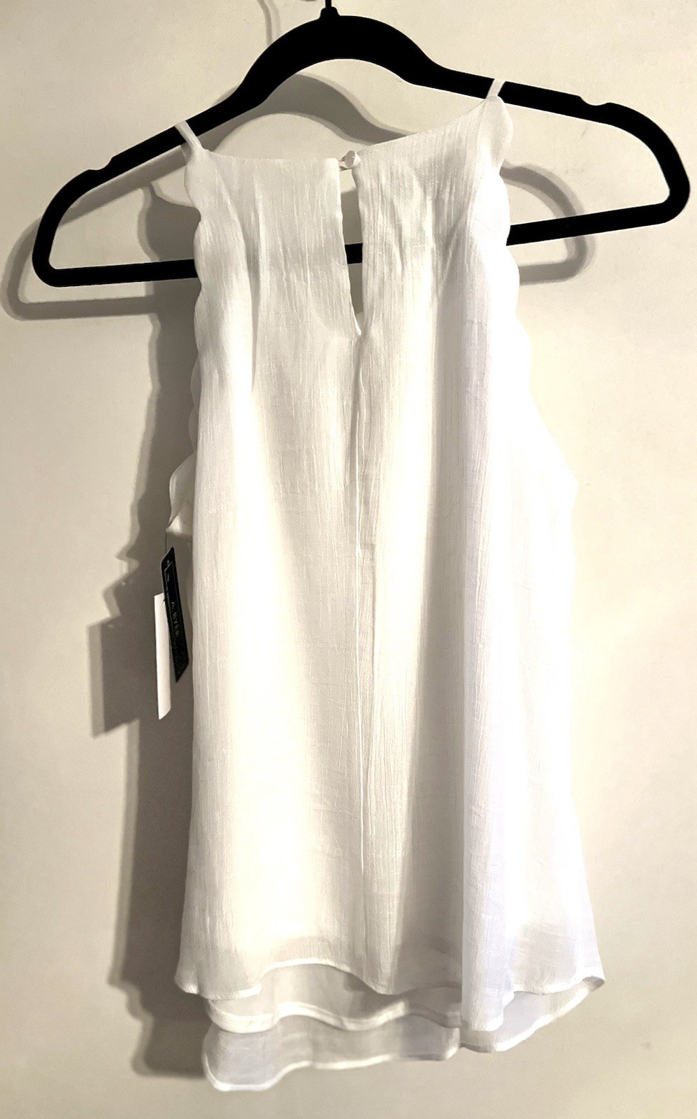 A. Byer White Sleeveless Spaghetti Strap Tank Top Women’s Regular Size M