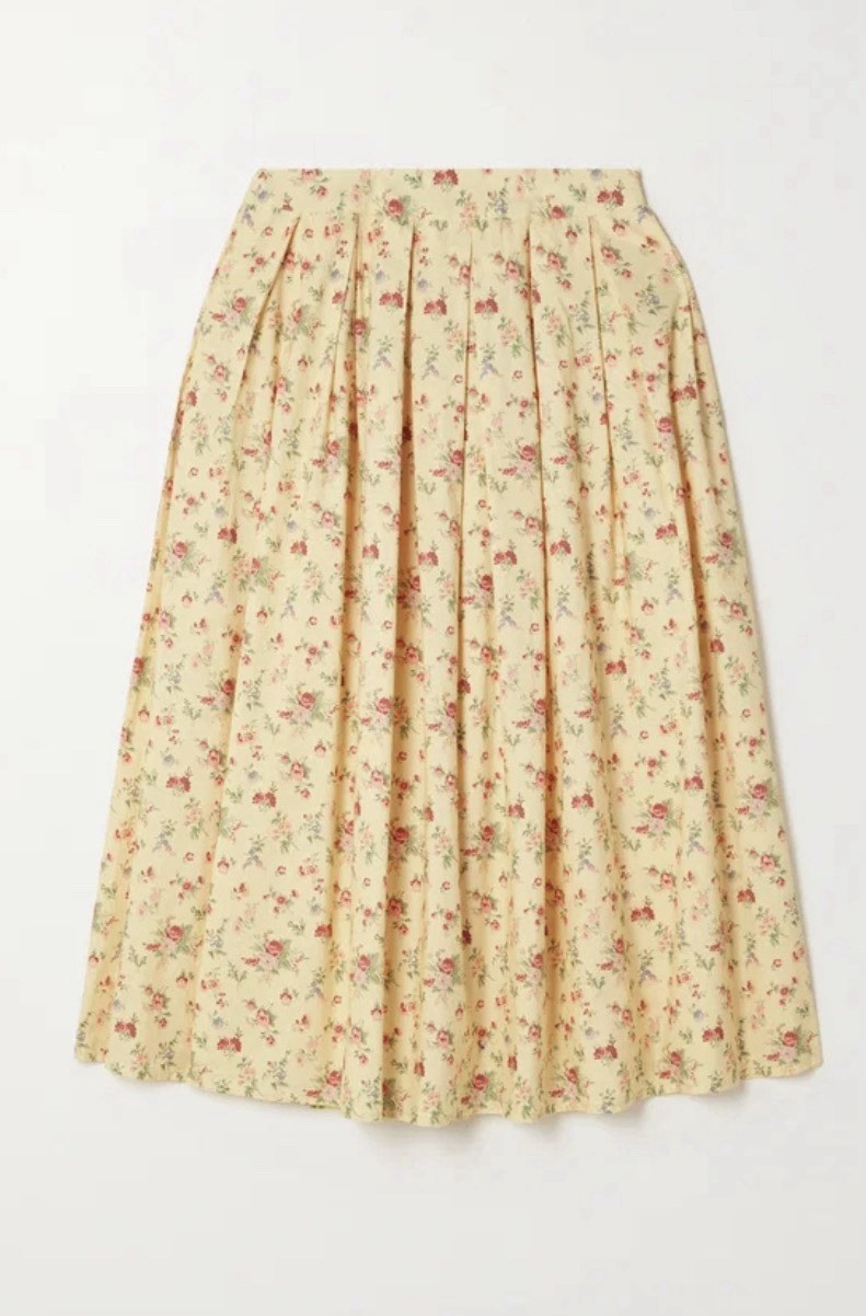 Batsheva x Laura Ashley Eres MIdi Floral Print Skirt in Notgrove / Size 12