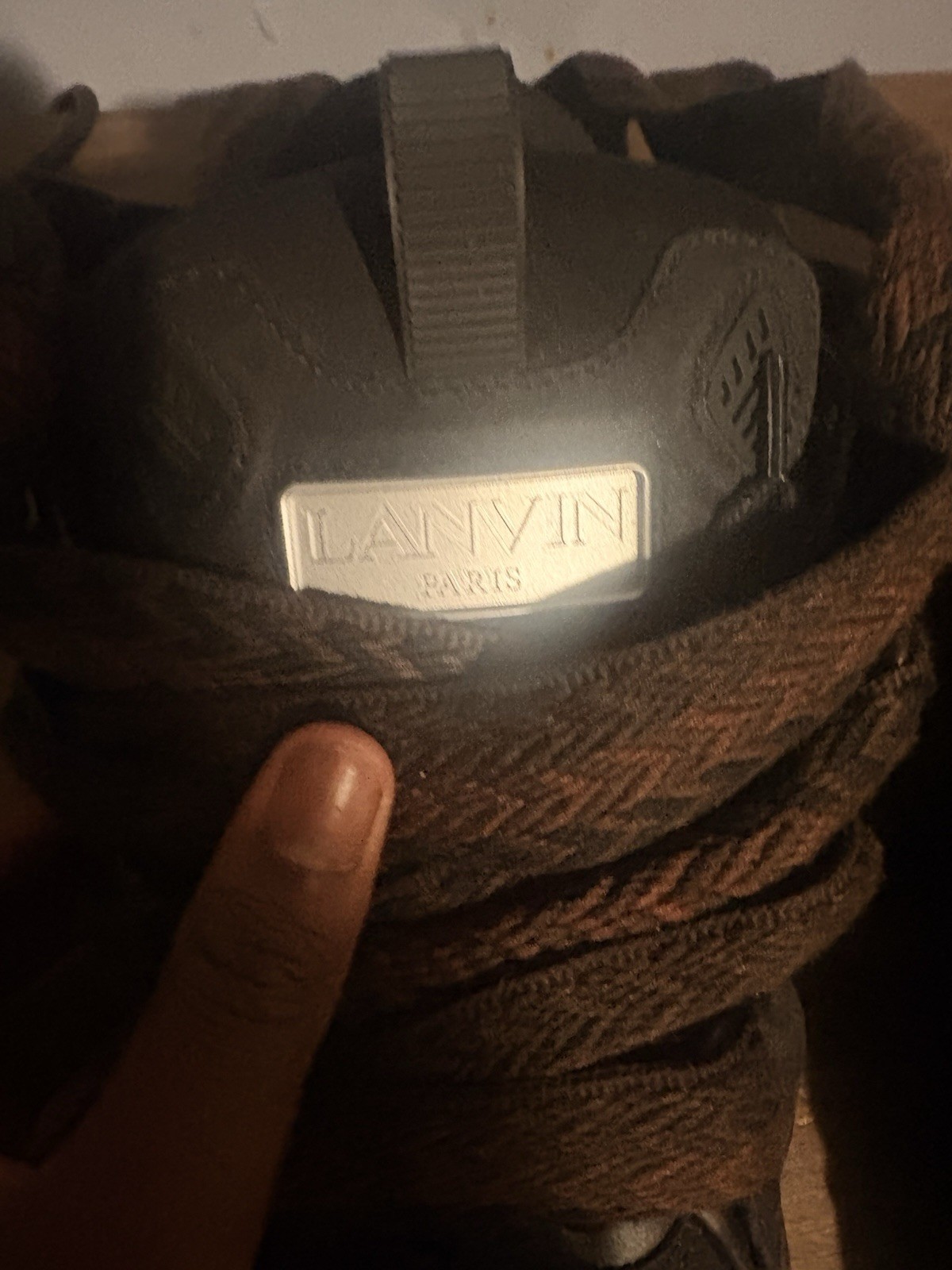 Lanvin Curb (tortoise Effect) Size 5 .comes With Box And Bag.