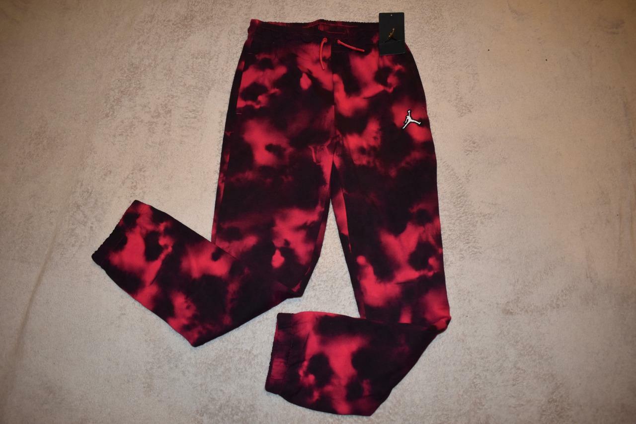 Jordan Girl’s Essentials Berry Fleece Pants 45A883-A9V Red/Black NWT
