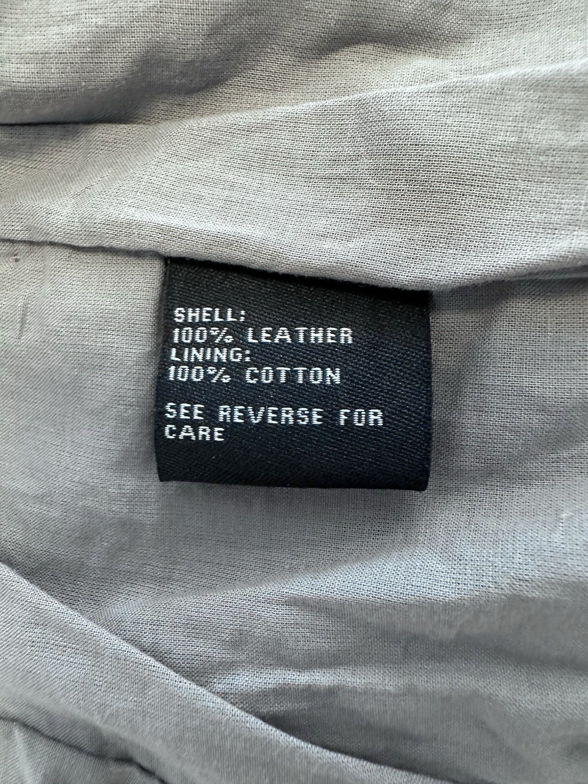 Blanc Noir Women’s Genuine Leather Military Inspired Jacket Grey Small