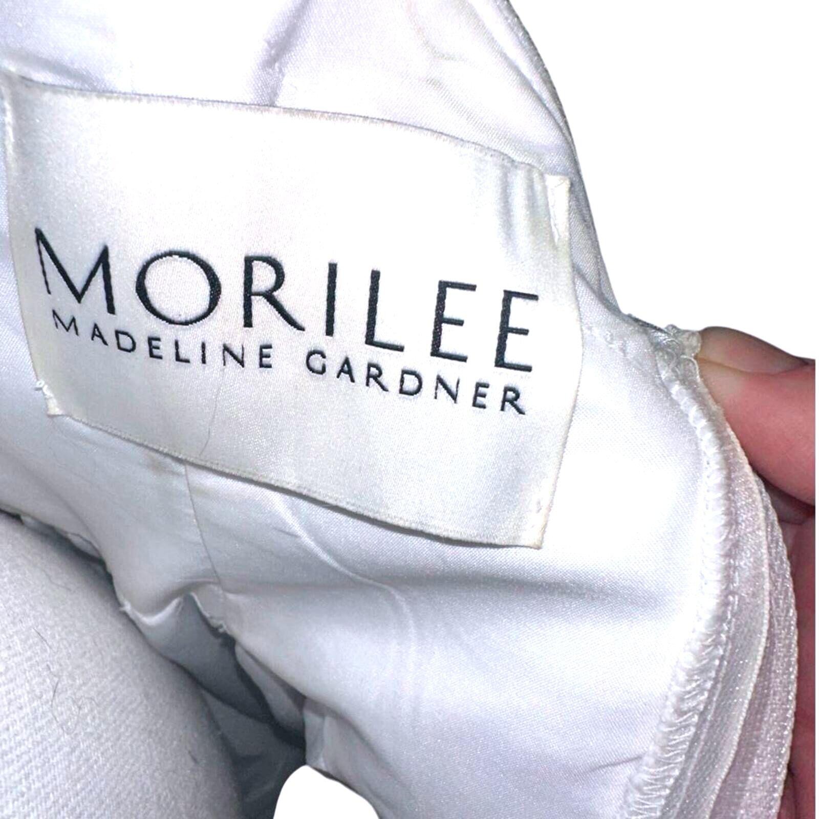 Mori Lee Madeline Gardner Wedding Dress Size 10 White Beaded Ball Gown NWT