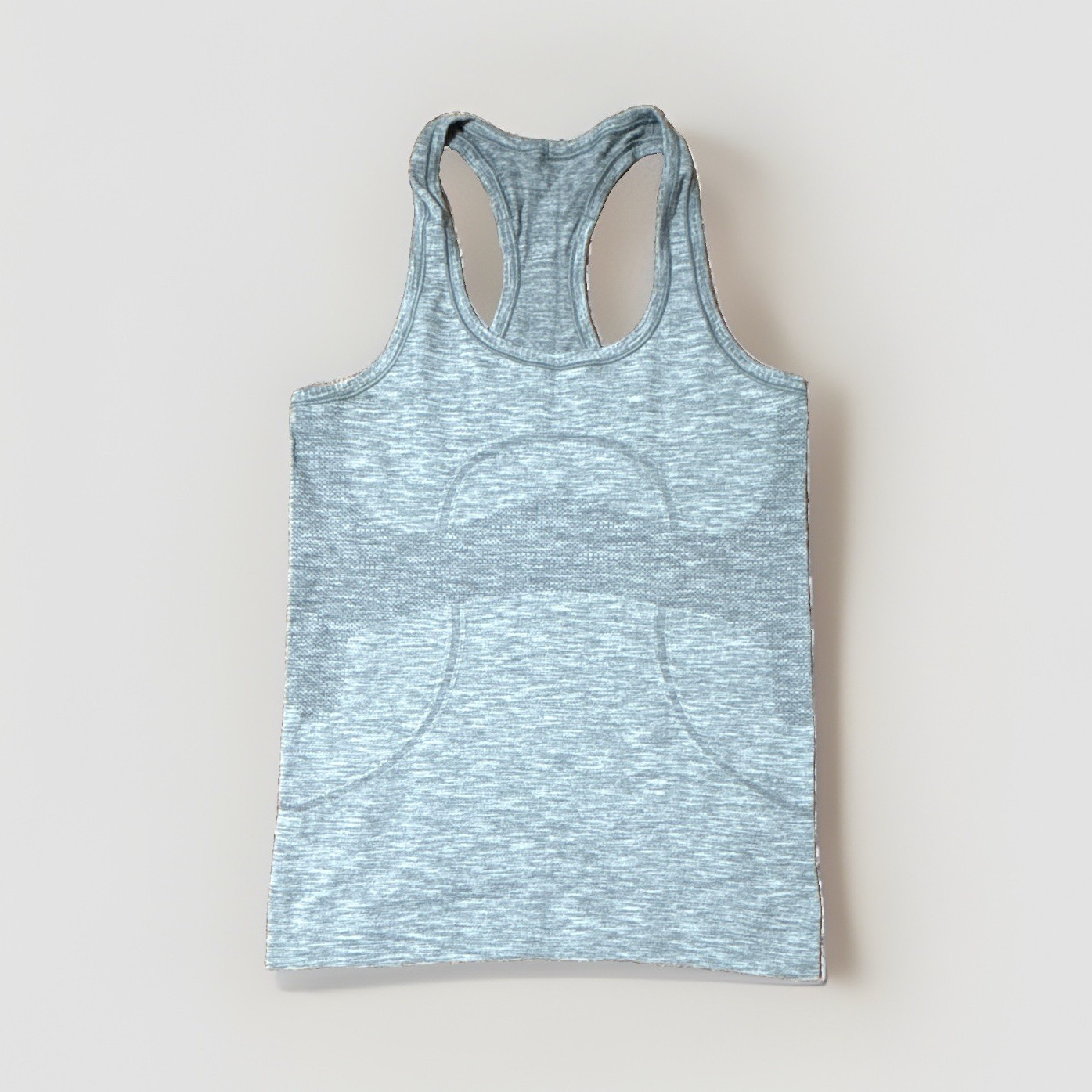 Lululemon Women’s Gray Racerback Tank Scoop Neck Stretch Breathable Athletic 8