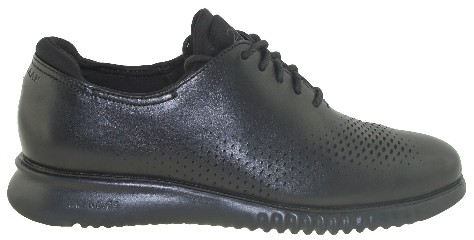 Cole Haan Men’s 2.ZeroGrand Lined Laser Wingtip Oxford Black Style C23832