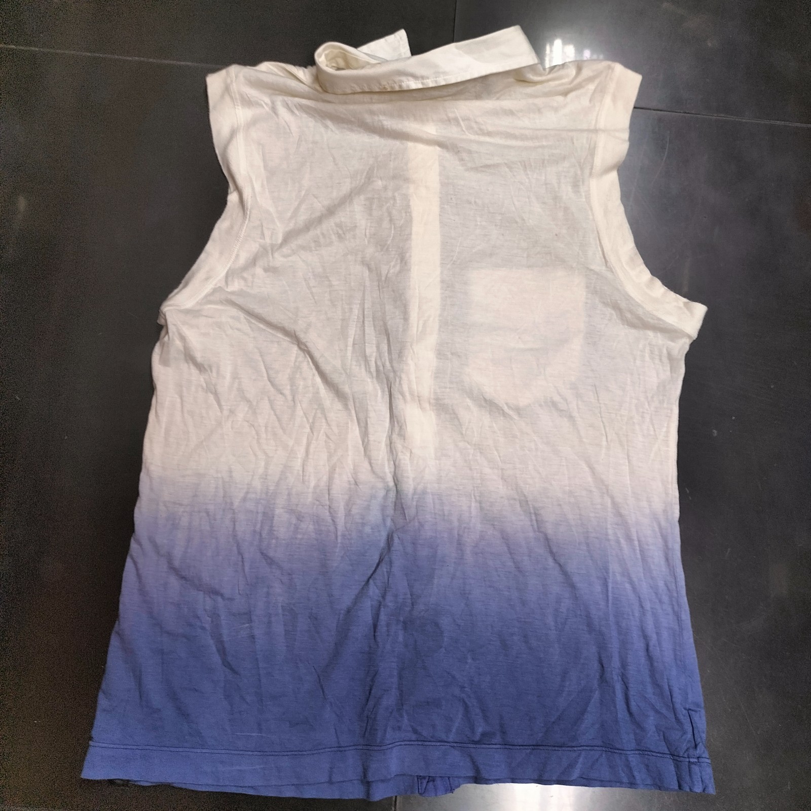 paul smith silk sleeveless top ruffled
