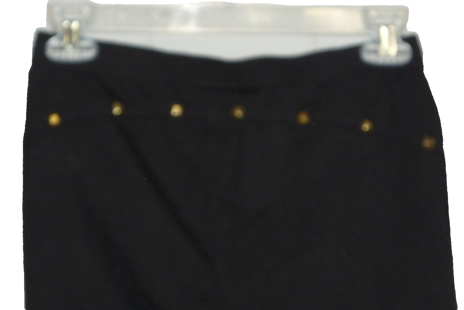 Venus Black Stretch Fitted Metallic Studded Leggings Size 6 Rayon, Nylon Spandex