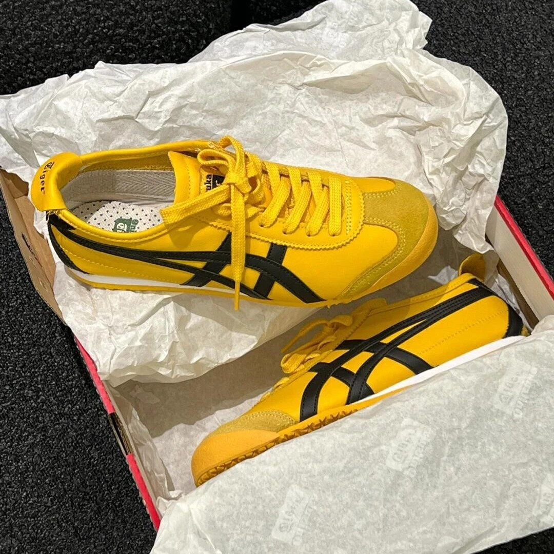Onitsuka Tiger Mexico 66 Yellow Black Sneakers 1183C102 751 Kill Bill Comfy Shoe