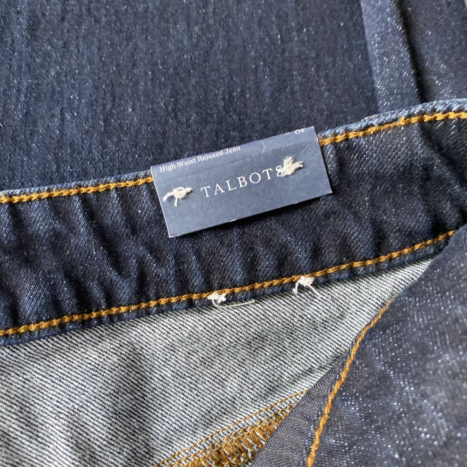 Talbots Jeans Women’s 8P 30×28 Blue High Waist Relaxed Straight Leg Full Length