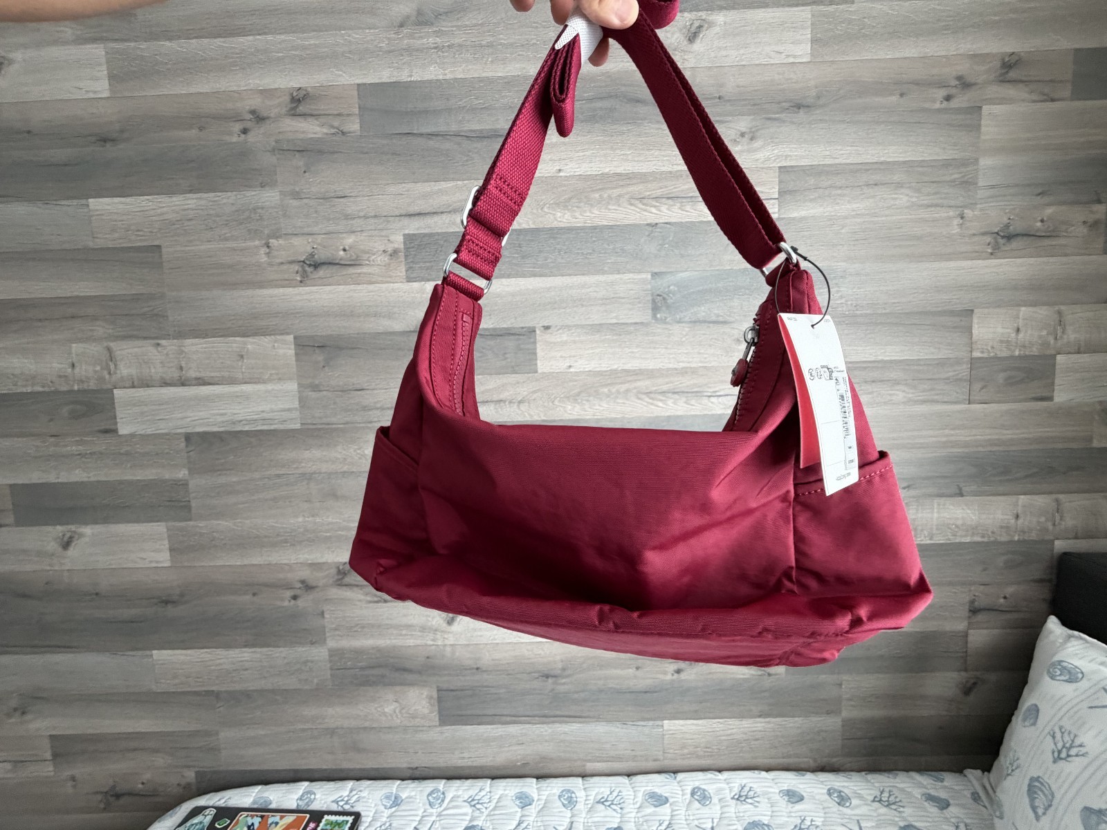 Kipling Alenya Crossbody Bag Deep Burgundy Red Lightweight Travel Purse NEW