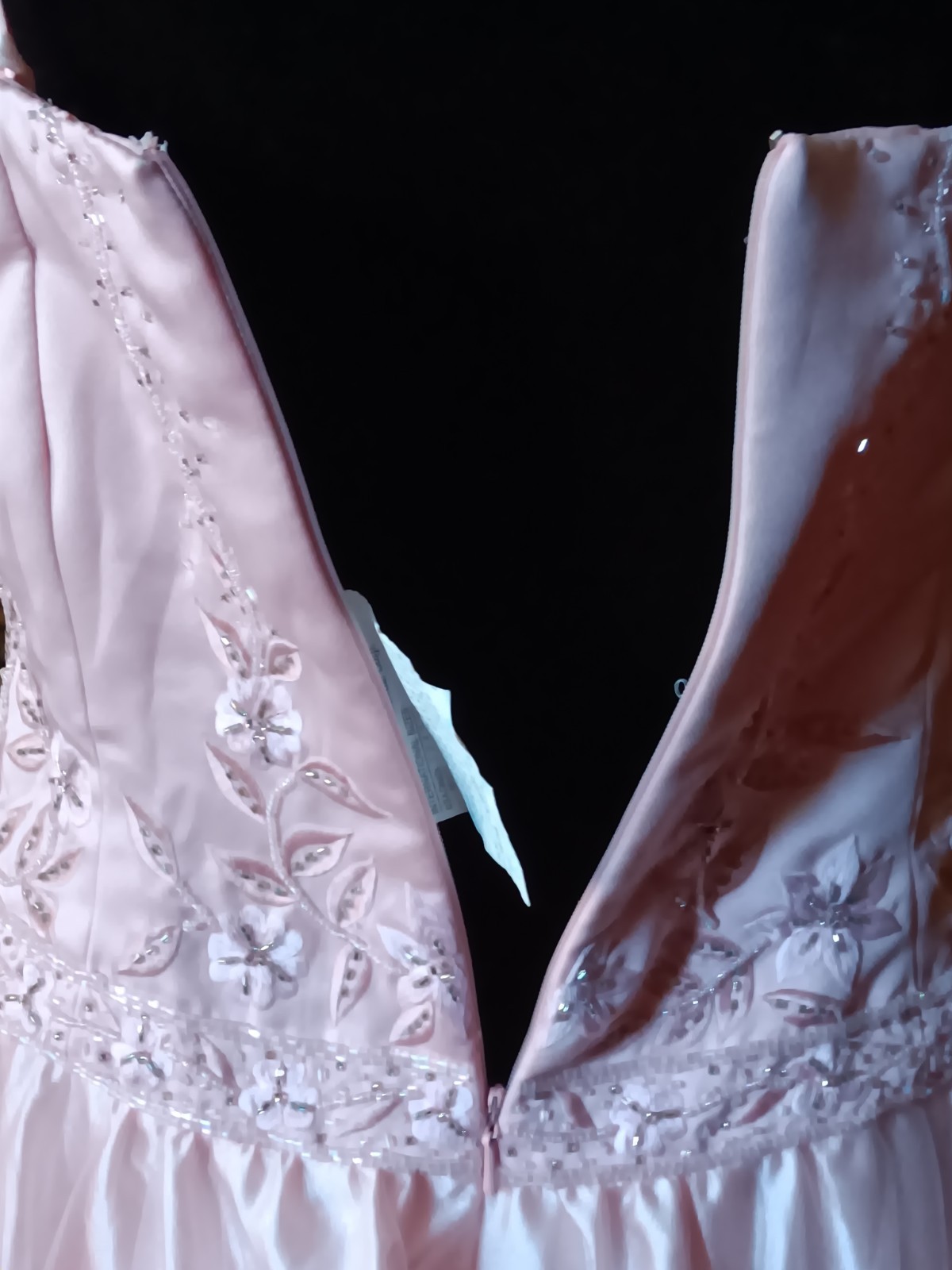 Forever Yours Blush Pink Spaghetti Straps Ball Gown size 12