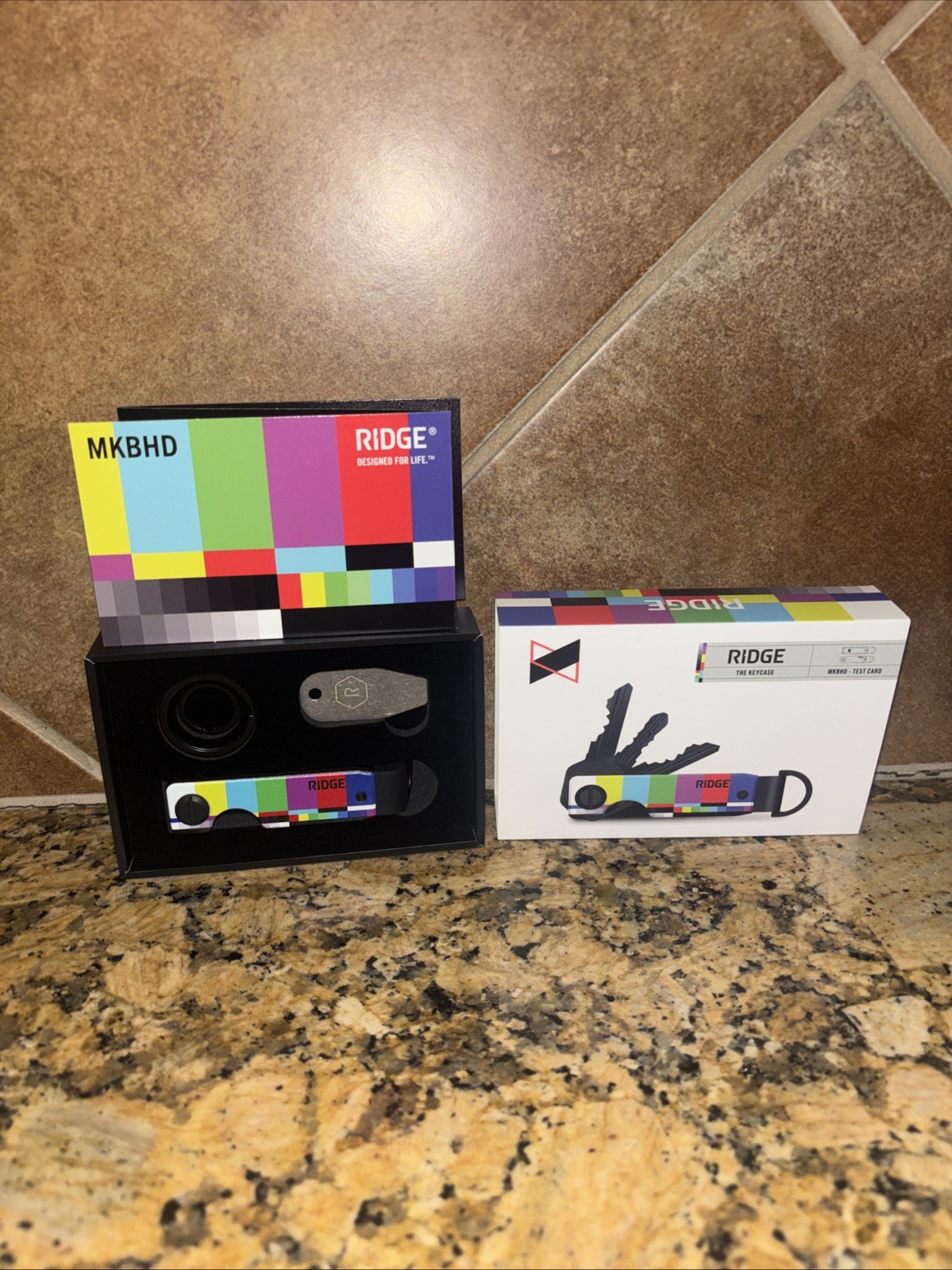 Ridge Wallet Carbon Fiber Keycase Key Organizer Pride Month Colorblock