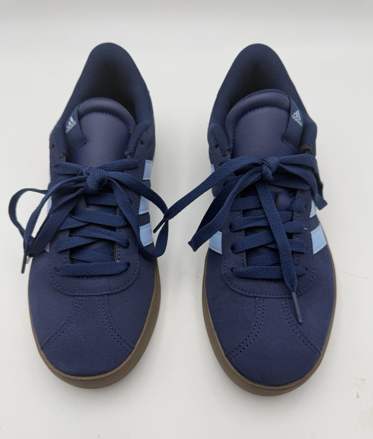 adidas Women’s Blue Low Top Lace-Up Athletic Sneakers, Solid, Rubber Outsole
