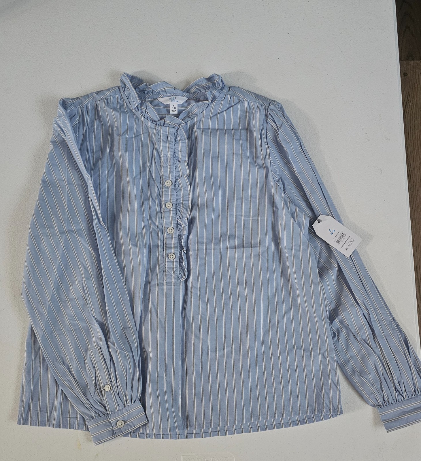 Time and Tru Women striped long sleeve Blouse NEW Diferent Sizes