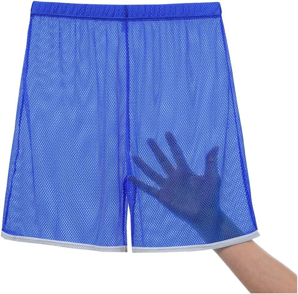Zonbailon Men’s Fishnet See Through Mesh Boxer Shorts Loose Sexy Boxer Trunks
