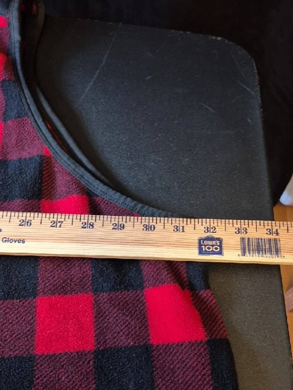 Woman Within Red & Black Buffalo Plaid Zip Front Vest – Size 4X