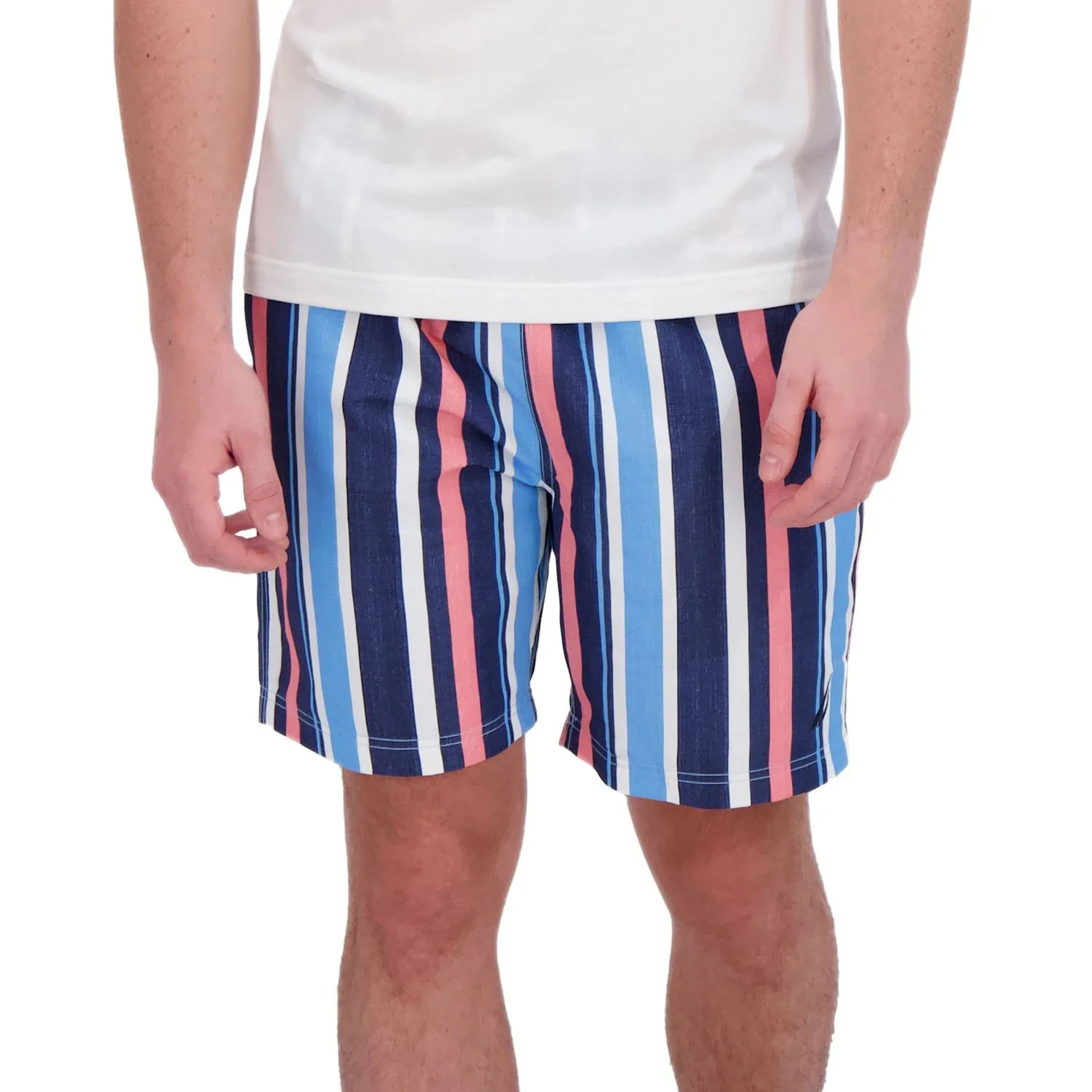 Nautica Men’s 7.5″ Swim Trunk Size L Multi