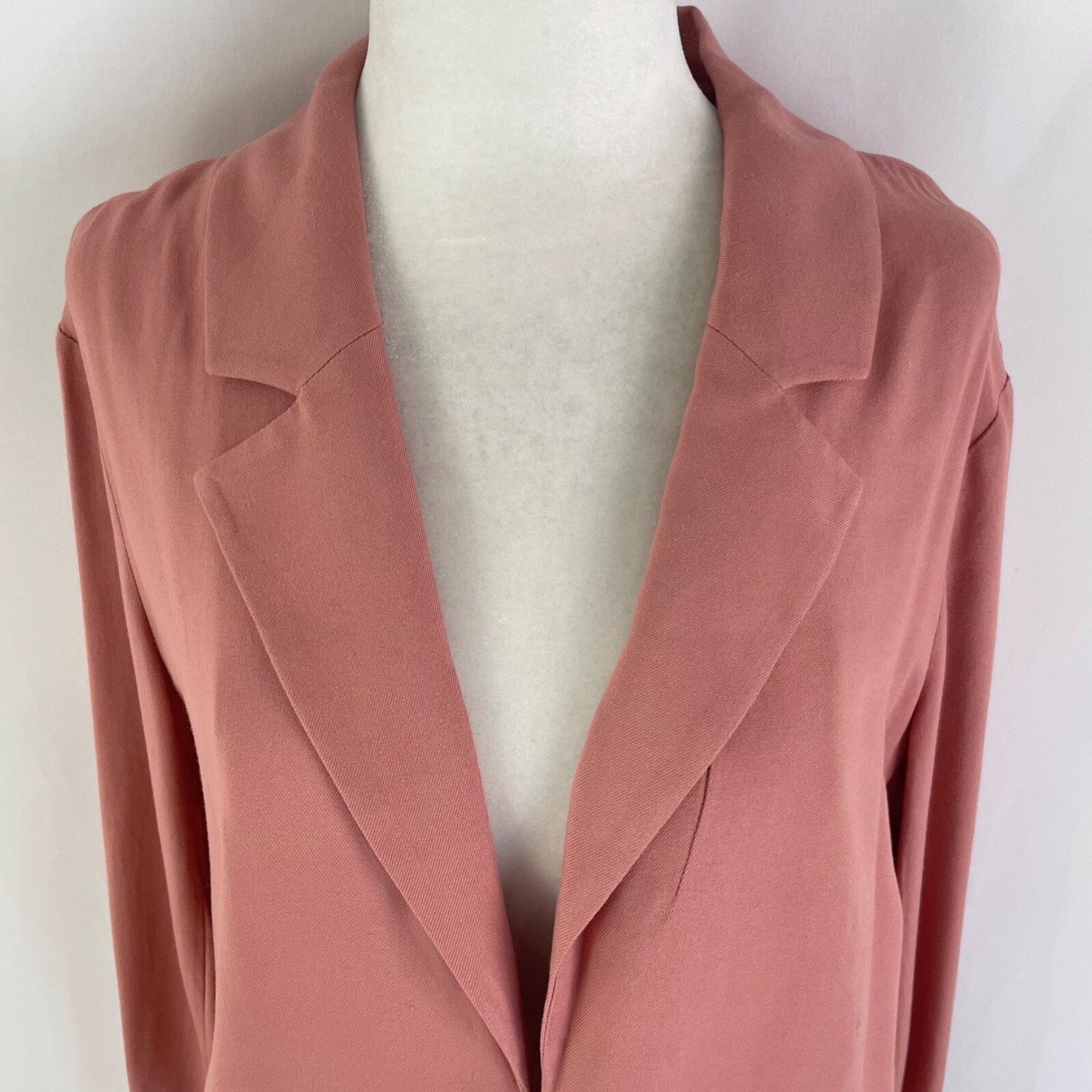 New Melrose and Market Open Front Crop Blazer Cropped Jacket Pink Size Small